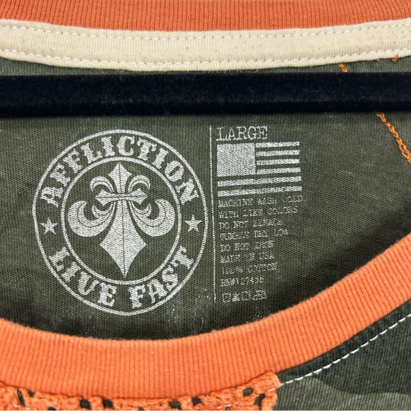 Affliction Camouflage Graphic Tee M16 - Picture 6 of 8